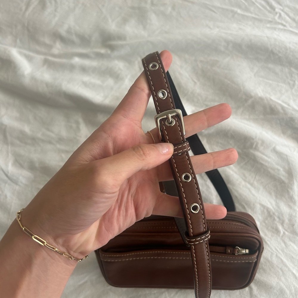 Coach Brown Leather Crossbody Fanny Pack Bag - Picture 3 of 6